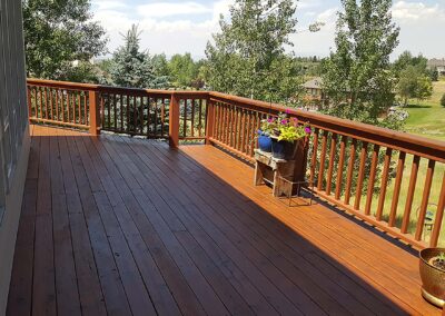 painted deck for house from wagner and lambert